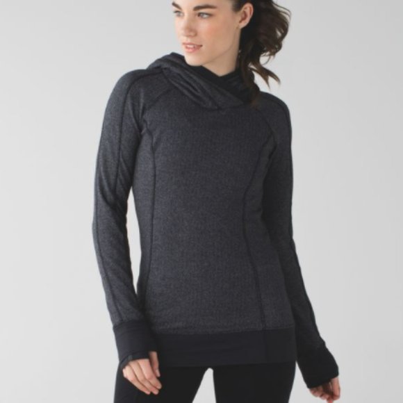 Like New Lululemon Women’s Think Fast Herringbone Hoodie, Size 2 - Picture 4 of 13